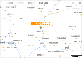 map of Bukhvalovo