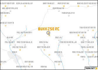 map of Bükkzsérc
