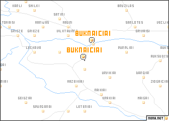 map of Buknaičiai