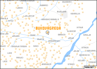 map of Bukova Greda