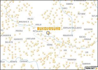 map of Bukova Šuma