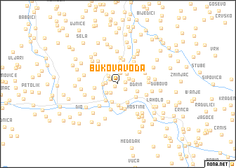 map of Bukova Voda