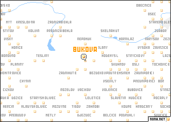 map of Buková