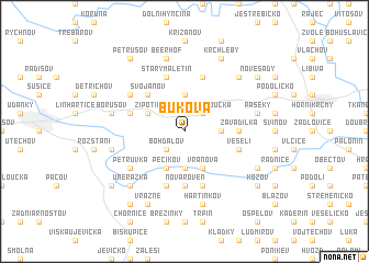 map of Buková