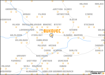 map of Bukovec