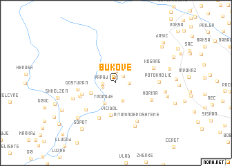 map of (( Bukovë ))