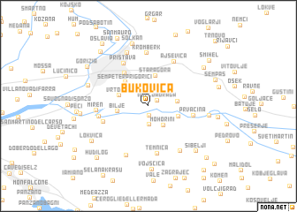 map of Bukovica