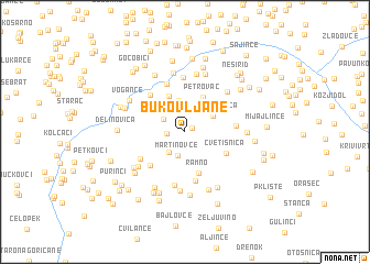 map of Bukovljane