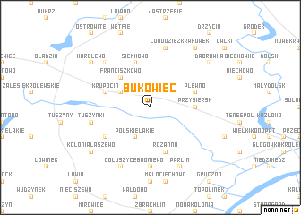 map of Bukowiec