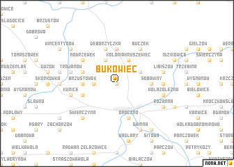 map of Bukowiec