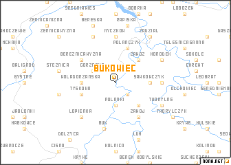 map of Bukowiec