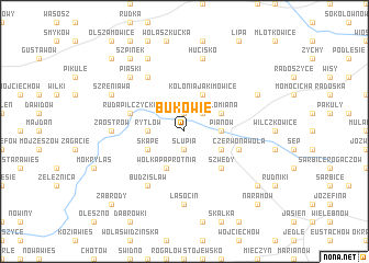 map of Bukowie