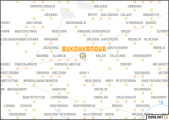 map of Bukówka Nowa