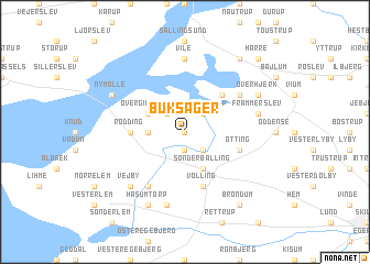 map of Buksager