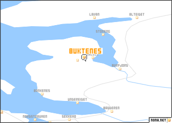 map of Buktenes
