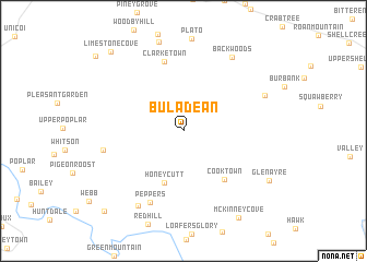 map of Buladean