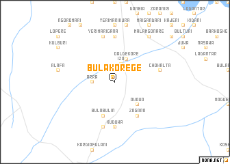 map of Bula Korege