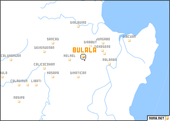map of Bulala