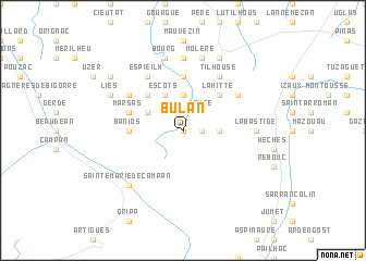 map of Bulan