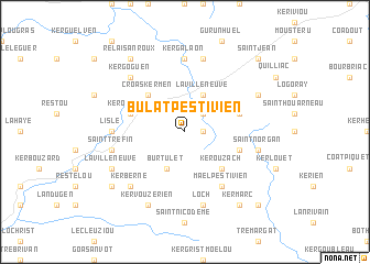 map of Bulat-Pestivien