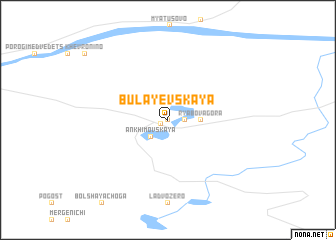 map of Bulayevskaya