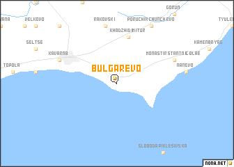 map of Bŭlgarevo