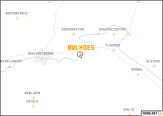 map of Bulhões