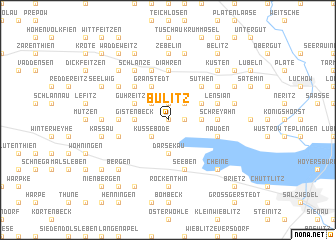 map of Bülitz