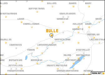 map of Bulle