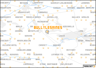 map of Bully-les-Mines