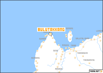 map of Bulutakkang