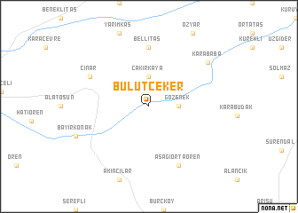 map of Bulutçeker