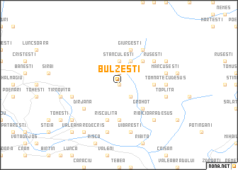 map of Bulzeşti