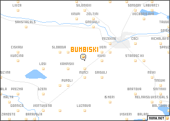 map of Bumbišķi