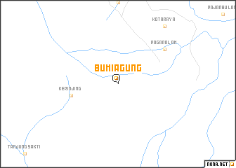 map of Bumiagung