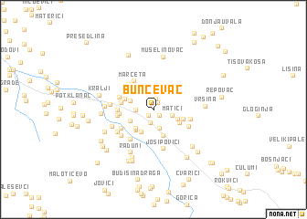 map of Bunčevac