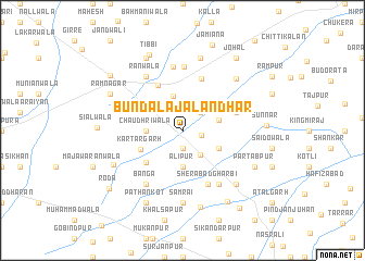 map of Bundāla Jālandhar