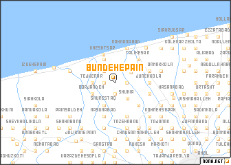 map of Būndeh-e Pā\