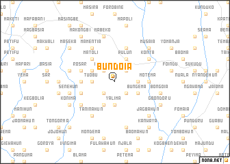 map of Bundoia