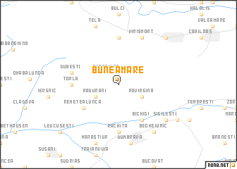 map of Bunea Mare