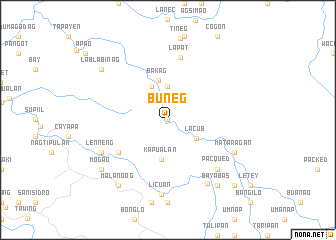 map of Buneg