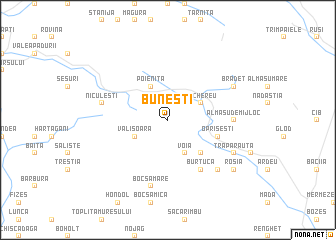map of Buneşti