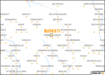 map of Buneşti