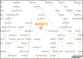 map of Bungeţi