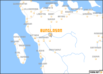 map of Bunglasan
