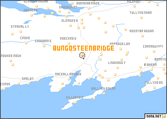 map of Bungosteen Bridge