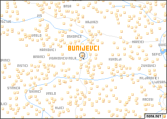 map of Bunijevci