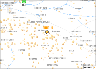 map of Būnik