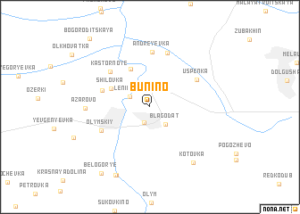 map of Bunino