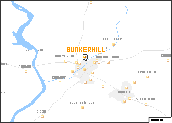 map of Bunker Hill